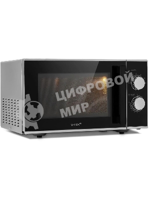 Микроволновая печь Vitek VT-MW0823 серебристый/черный, 23 л, 900 Вт, переключатели - поворотный механизм