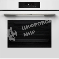 Духовой шкаф электрический Bosch HJG852YW0T Serie 6, 60 см, 66 л, белый,сенсорное управление, 8 режимов+AutoPilot 30(30 автоматических программ), LCD-дисплей, галогенное освещение, самоочистка EcoClean,Soft Open and Soft Close door,телескопические направляющие на 2 уровнях