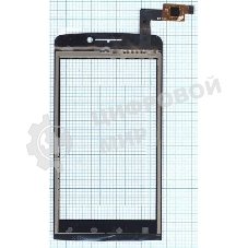Сенсорное стекло (тачскрин) для Philips T539, черное