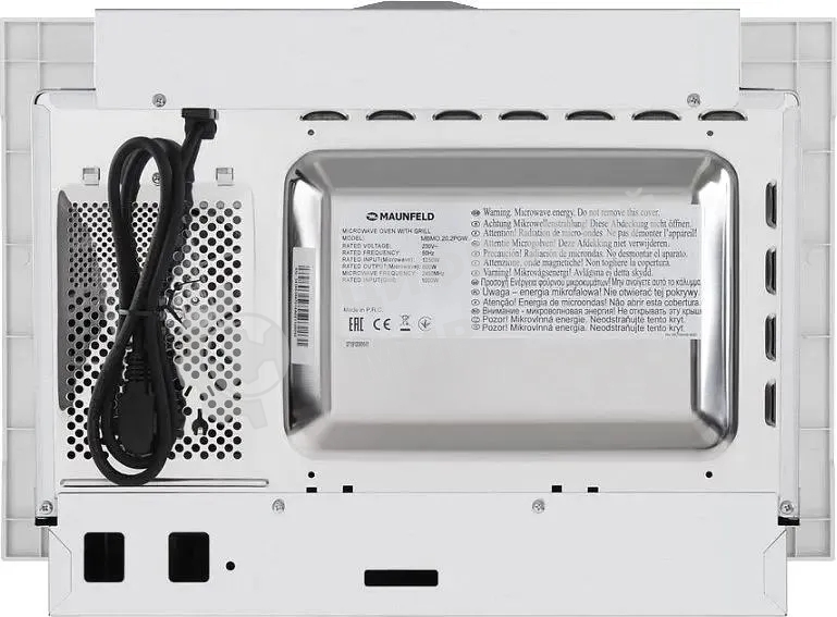 Микроволновая печь встраиваемая Maunfeld MBMO.20.1PGW белый, 20 л, 800 Вт, переключатели - поворотный механизм