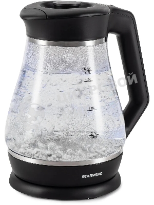 Чайник электрический Starwind SKS2035 1.7 л, 2200 Вт, черный