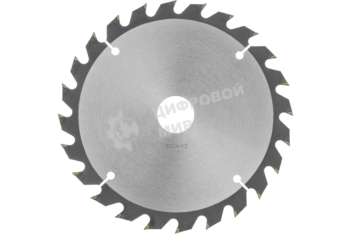Пильный диск по дереву с гвоздями Denzel ф190 х 30 мм, 24 зубов 733957