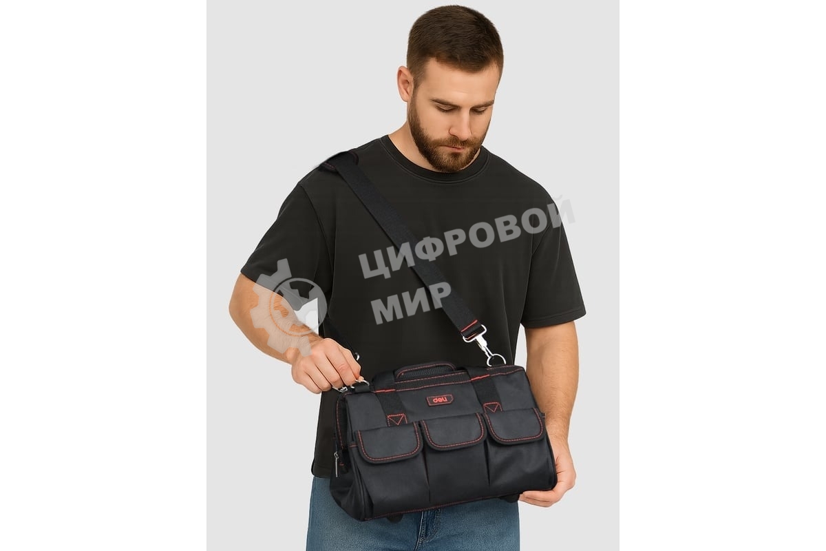 Сумка для инструментов Deli DL430902 Black Edition