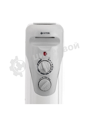Обогреватель масляный Vitek VT-1707 W (5 секций) белый, 1000 Вт, 10 м2, термостат