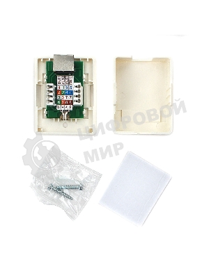 Розетка RJ-45 1 порт экранированная FTP/STP (NAS-212, LY-SB10)