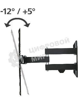 Кронштейн для телевизора Hama 00220824 черный 32