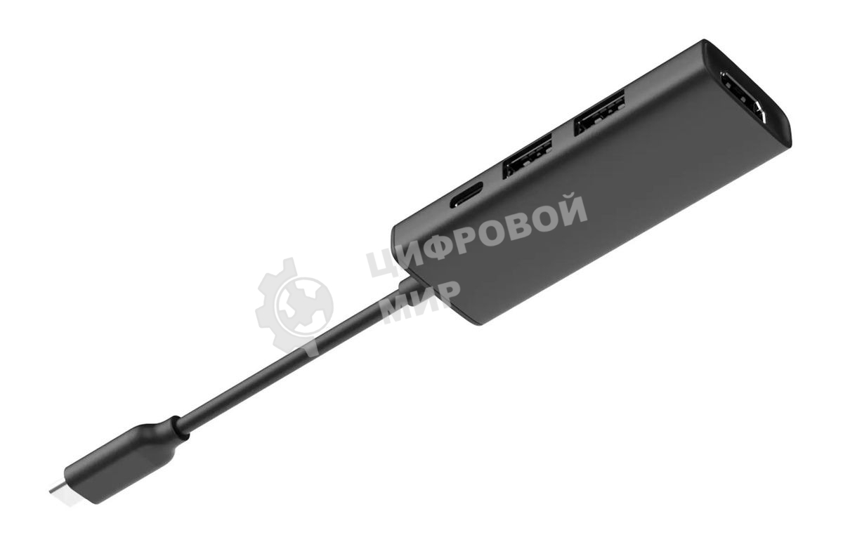 Разветвитель USB-C A4Tech DST-40C 2порт. серый