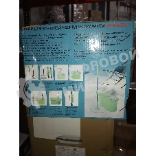 (Поврежденная упаковка) Набор для влажной уборки HP-MB05-P Happy Panda с ведром с механизмом отжатия и 2 насадками