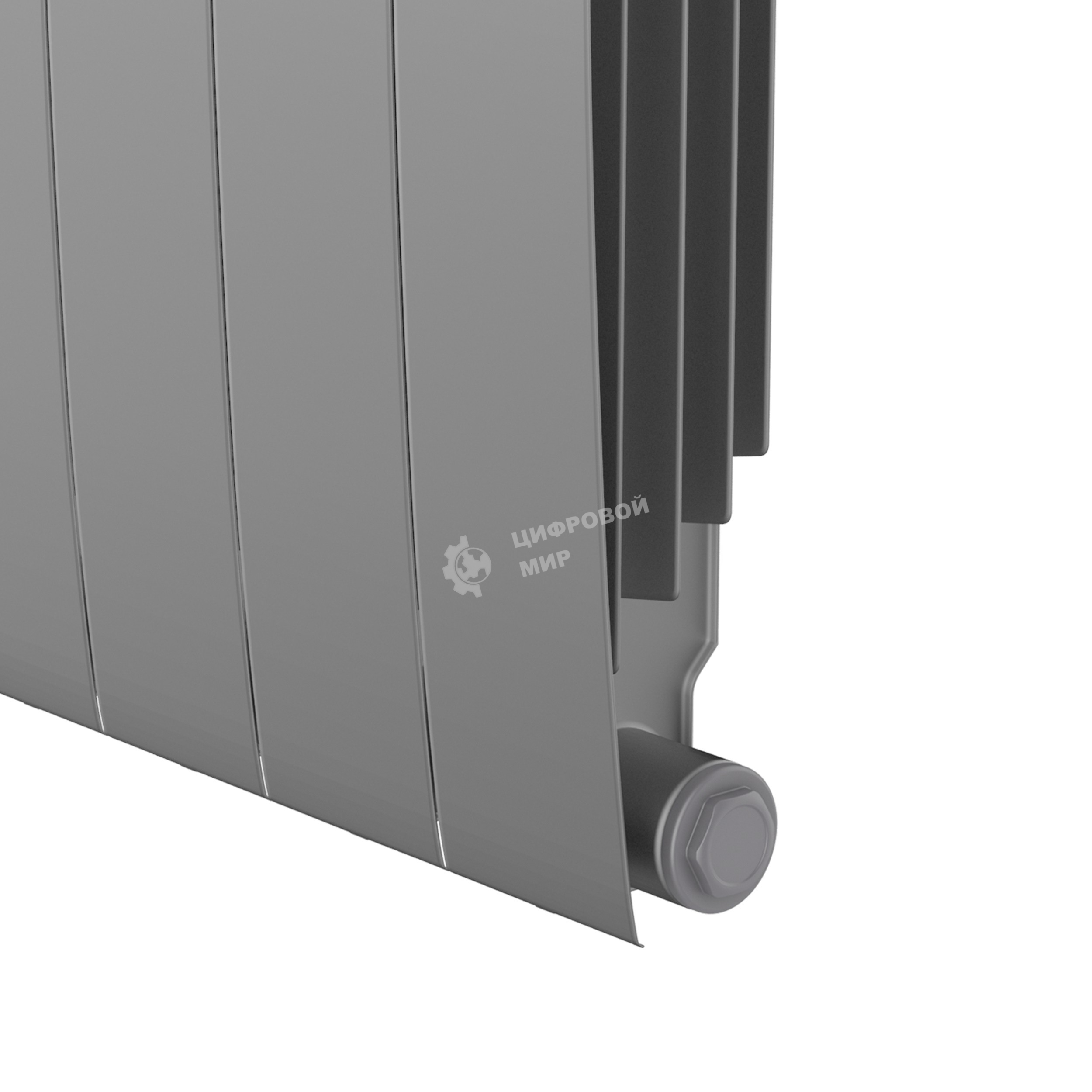 Радиатор Royal Thermo BiLiner 500 Silver Satin VR80 - 10 секц.