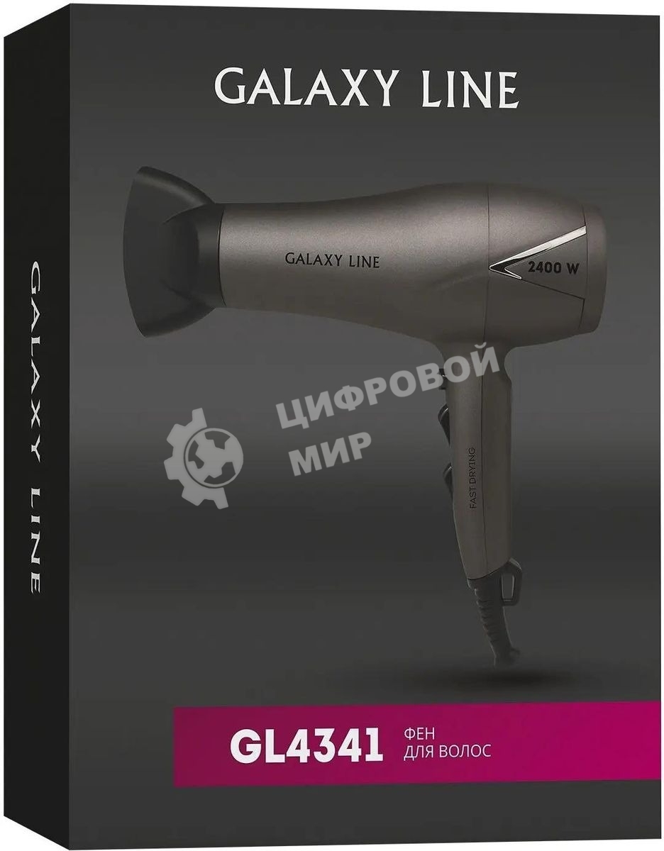 Фен Galaxy Line GL 4341 черный, 2400 Вт