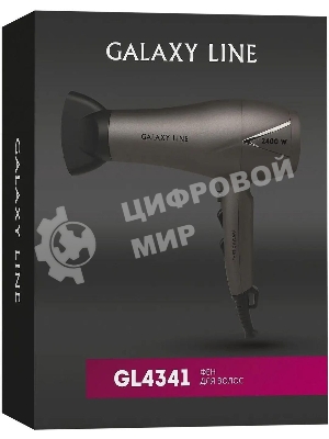 Фен Galaxy Line GL 4341 черный, 2400 Вт