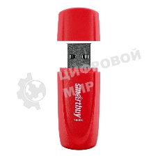 Флешка USB Smartbuy Scout Red (SB016Gb2SCR), 16Gb, USB 2.0, R/W 15/8, красный