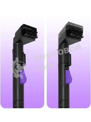 Пылесос моющий Kitfort КТ-5213 черный/фиолетовый, 450 Вт, уборка влажная, пылесборник контейнер 1.3 л