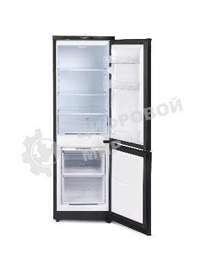 Холодильник Бирюса B418 черный двухкамерный 125/55л морозилка снизу