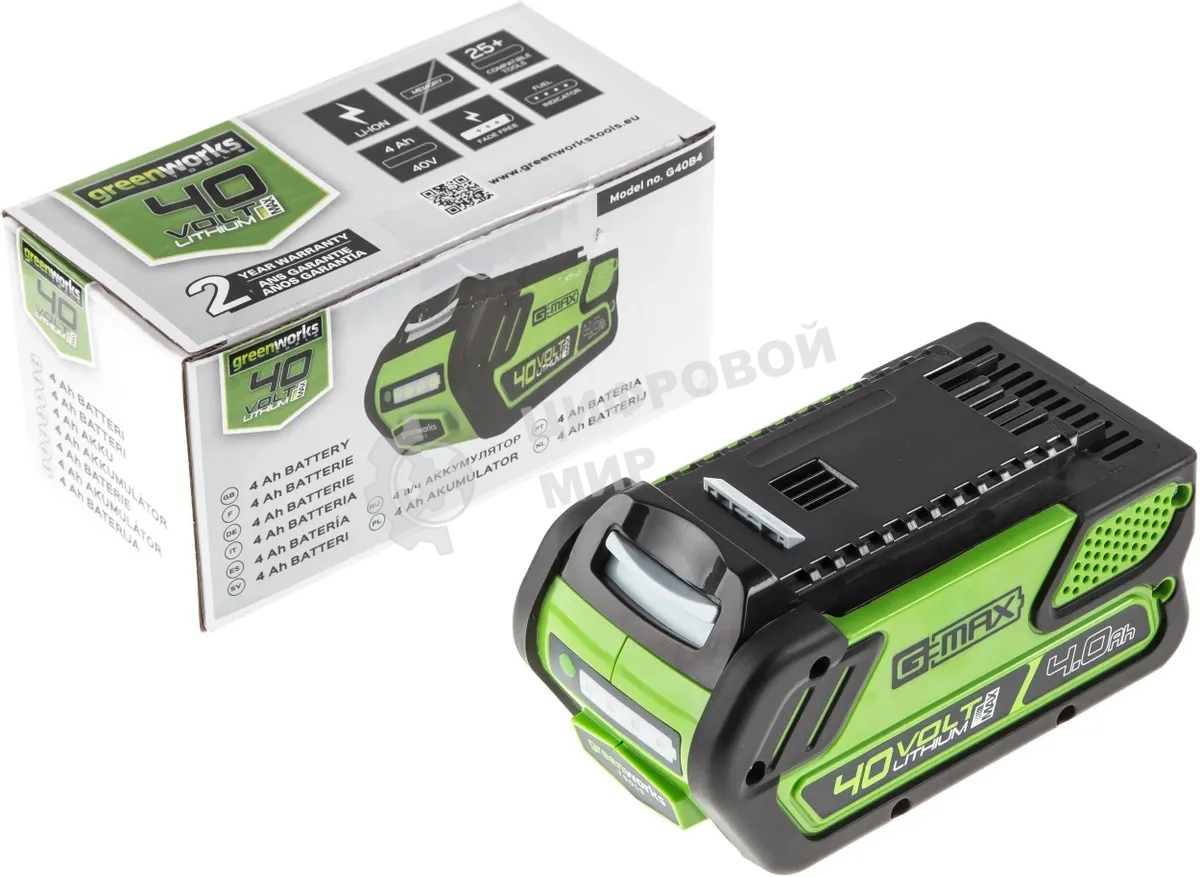 Снегоуборщик аккумуляторный GreenWorks GD40SSK4, 40V, 30 см, бесщеточный, с 1хАКБ 4 А.ч и ЗУ 2600807UB