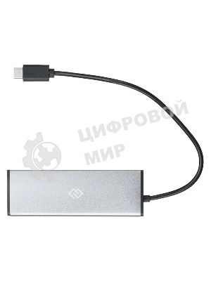 USB-концентратор Digma HUB-4U2.0-UC-DS, USB-C, USB 2.0 4 порта, USB