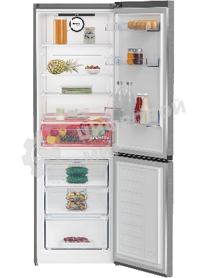 Холодильник Beko B3RCNK365HX нержавеющая сталь двухкамерный 368л морозилка снизу, No Frost