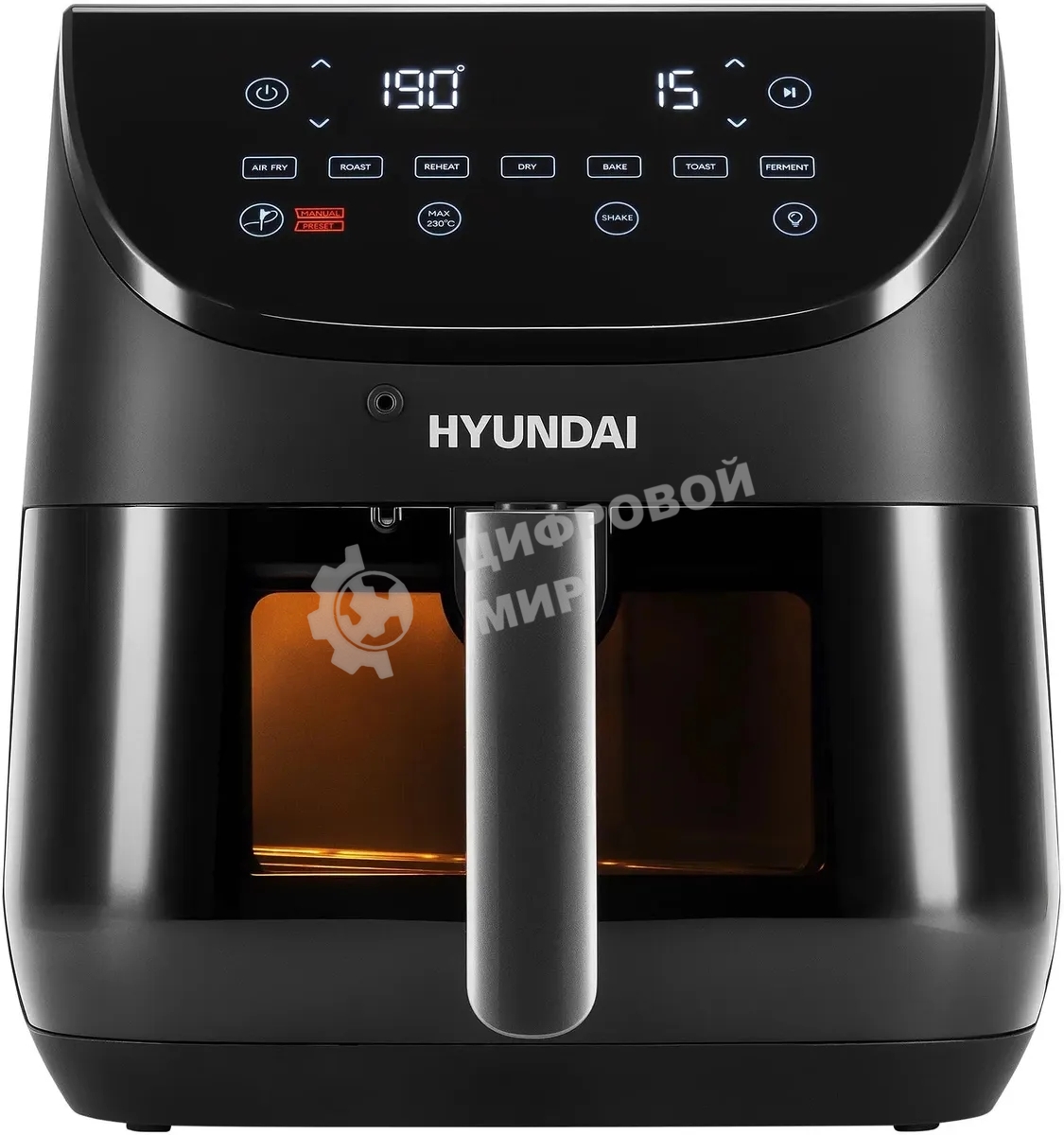 Аэрогриль Hyundai HYF-9090 1700 Вт, черный