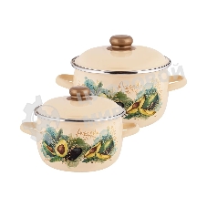 Набор посуды APPETITE N41P123 Avocado эмал (2 предмета)