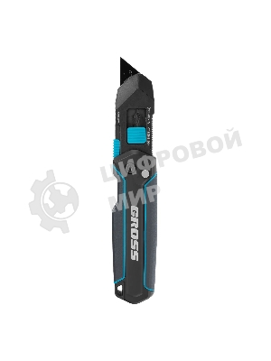 Нож-скребок складной Gross 78891, 19 мм, сменное лезвие, SK2, 5 запас. лезвий, алюмин. корпус, клипса