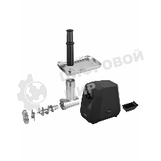Мясорубка электрическая Endever Sigma-116 черный, 2600 Вт, 2.0 кг/мин, реверс, защита от перегрузки, металлический лоток, насадки - 5