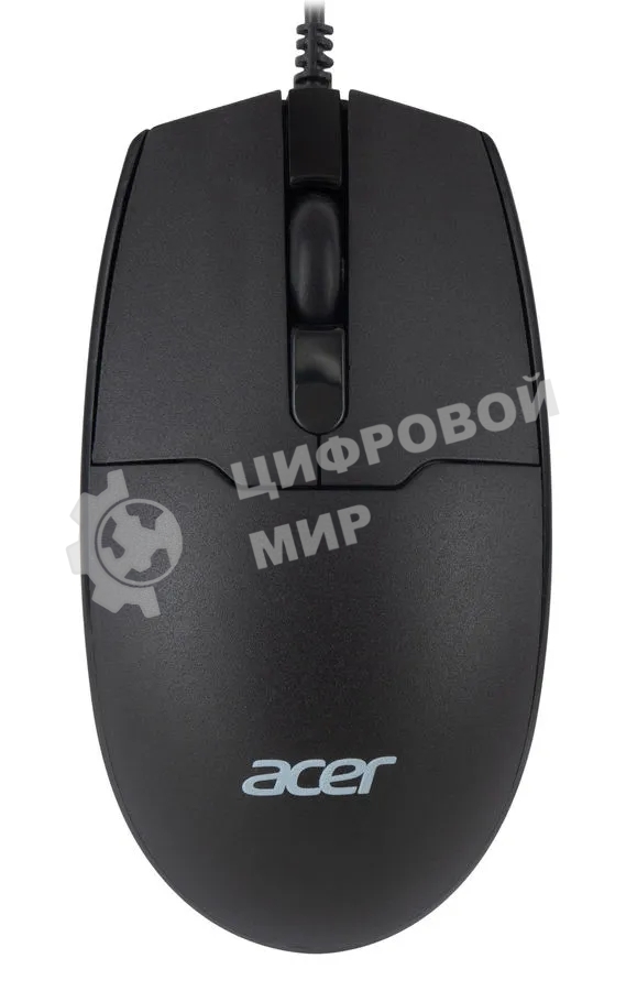Мышь проводная Acer OMW126 черный, 1200 dpi, USB, кнопки - 3