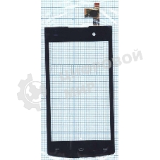 Сенсорное стекло (тачскрин) для Philips S301, черное