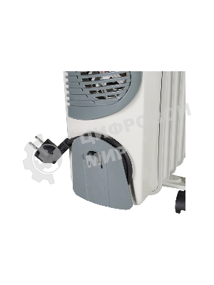 Обогреватель масляный EUROLUX ОМ-EU-9НВ (9 секций) белый, 2400 Вт, 30 м2, термостат 67/3/17