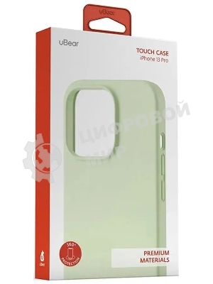 Чехол (клип-кейс) UBEAR Touch Case, для Apple iPhone 13 Pro, светло-зеленый cs105lg61pth-i21