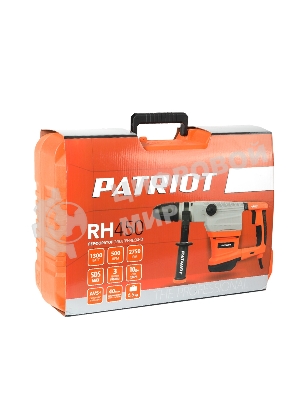 Перфоратор PATRIOT RH 450. 1300Вт, 10Дж, 1350-2750уд/мин, 235-500об/мин.