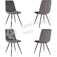 Стул для дома Бюрократ CH-K6_4 комплект 4 шт Holland 18 металл черный на ножках