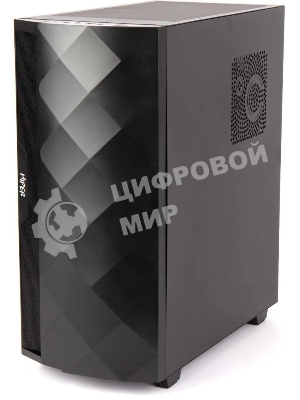 Компьютерный корпус Hiper DCB черный без БП ATX 1x120mm 1x140mm 1xUSB2.0 1xUSB3.0 audio bott PSU
