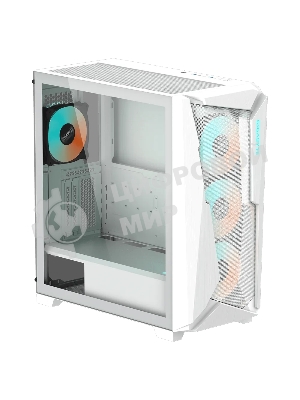 Компьютерный корпус Gigabyte C301 Glass White MidTower, ATX, USB-C x1, USB 3.0 x2, Audio I/O, GPU:400мм, Black, TG