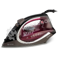 Утюг Vitek VT-8309 BK, черный/коричневый/бордовый