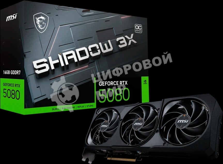 Видеокарта MSI GeForce RTX 5080 16G SHADOW 3X