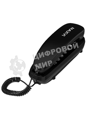 Телефон проводной Maxvi CS-01 черный
