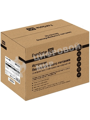 Комплект Источник бесперебойного питания EX295988RUS + батарея 120Aч EX282988RUS 2шт (инвертор, синус, для котла) ExeGate SineTower SZ-1500.LCD.AVR.2SH.1C13.USB <1500VA/1200W, чистый синусоида, LCD дисплей, AVR, 2хSchuko+1хC13, USB, линейно-интерактивный, черный> + батарея ExeGate DT 12120 (12В, 120Ач) 2шт