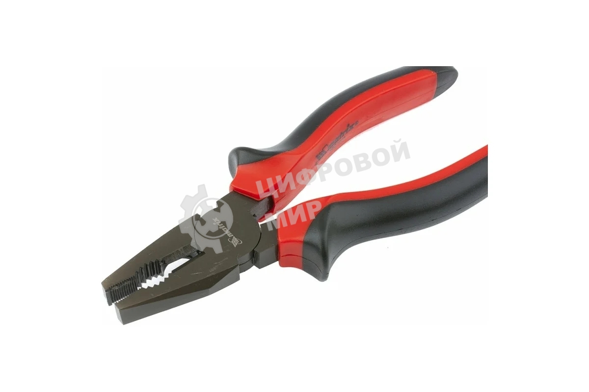 Плоскогубцы Matrix Nickel черный, 180 мм, комбинированные, двухкомпонентные рукоятки