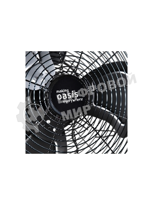 Вентилятор OASIS VN-110B чёрный, напольный, 110 Вт, 3 скорости, 53 см