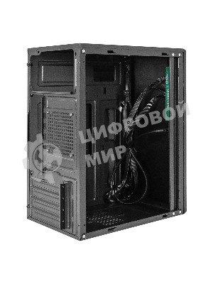 Компьютерный корпус Minitower ExeGate BAA-408 (mATX, без БП, 2хUSB, HD Audio, черный)