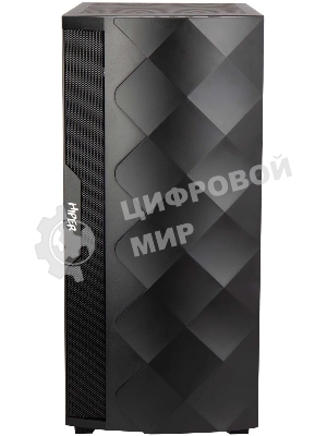 Компьютерный корпус Hiper DCB черный без БП ATX 1x120mm 1x140mm 1xUSB2.0 1xUSB3.0 audio bott PSU