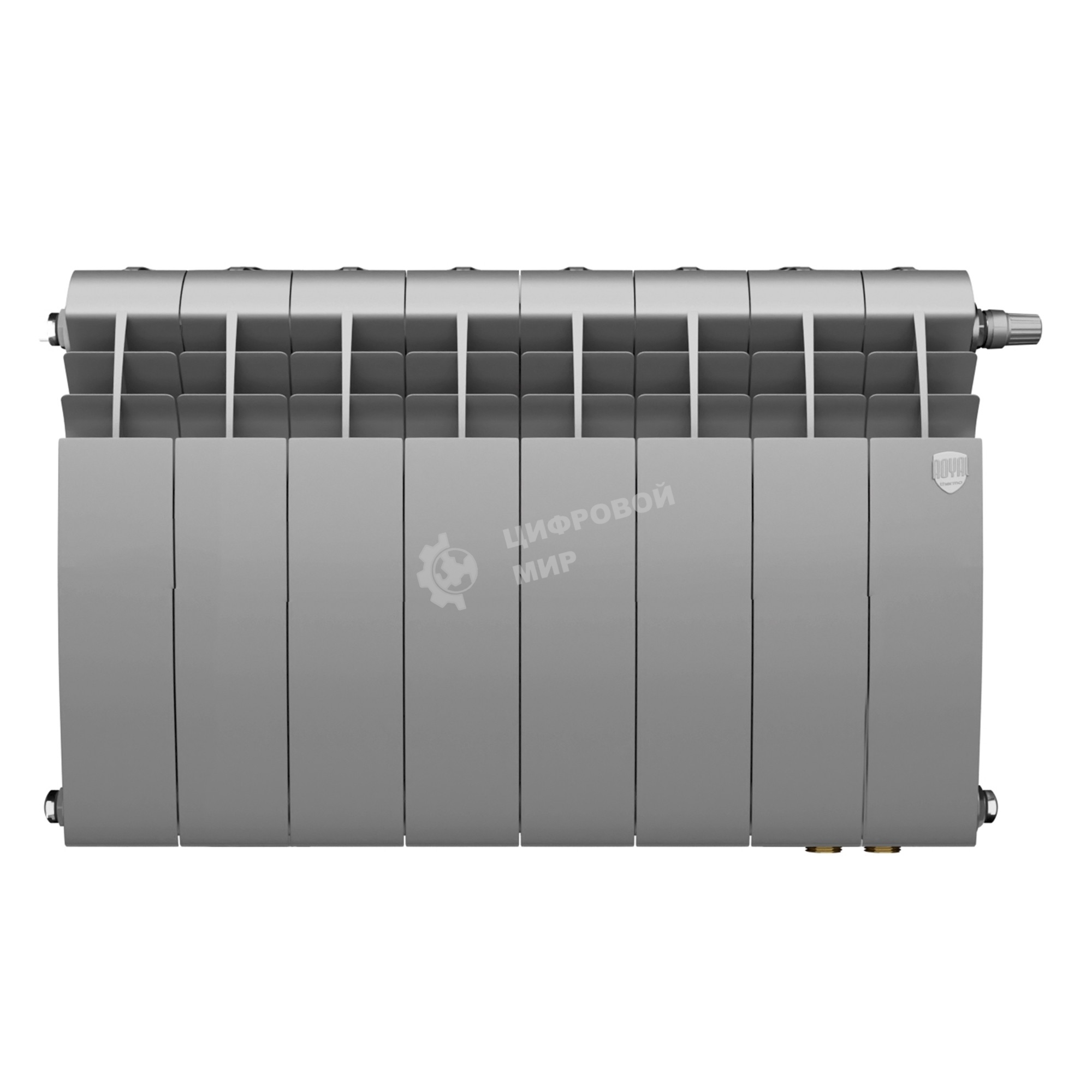 Радиатор Royal Thermo BiLiner 350 Silver Satin VR80 - 8 секц.