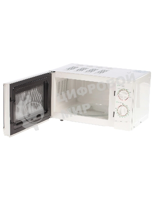 Микроволновая печь Mystery MMW-2012 белый, 20 л, 800 Вт, переключатели - поворотный механизм