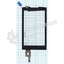 Сенсорное стекло (тачскрин) для Samsung M1 GT-I6410, черное