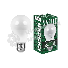 Лампа светодиодная SAFFIT SBA6012 (55009) 12Вт Е27 дневной