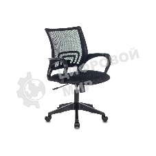 Кресло офисное Бюрократ CH-695N черный, эко.кожа, крестов. пластик