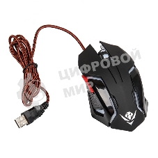 Мышь проводная Nakatomi MOG-20U черный, 2400 dpi, USB, кнопки - 6