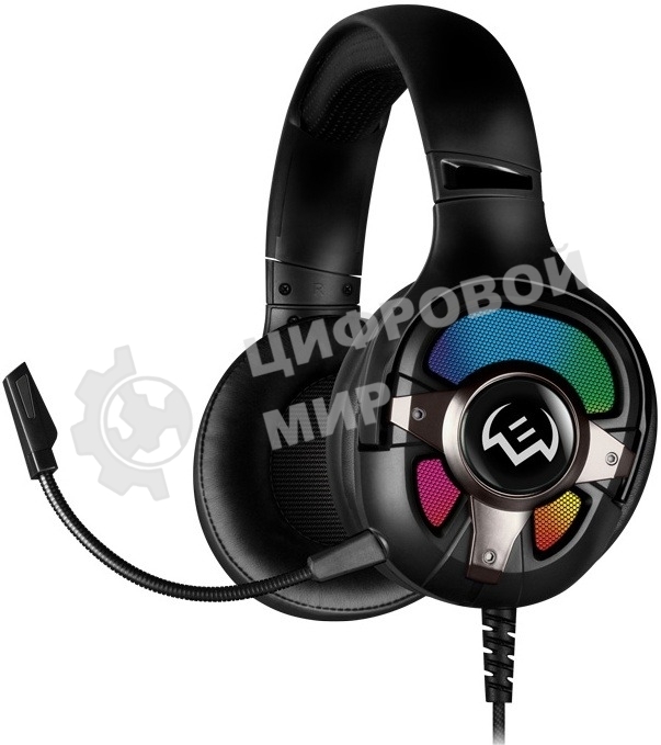 Наушники с микрофоном Sven AP-U1100MV черный 2.2м мониторные оголовье