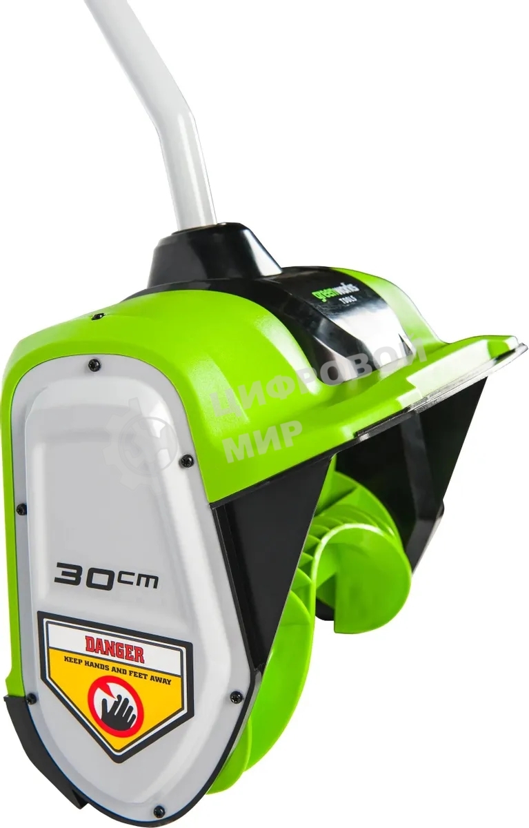 Снегоуборщик аккумуляторный GreenWorks GD40SSK4, 40V, 30 см, бесщеточный, с 1хАКБ 4 А.ч и ЗУ 2600807UB