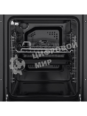 Шкаф духовой электрический Maunfeld EOEC516BG, встраиваемый, 51л, дверца с 2 стеклами, бежевый